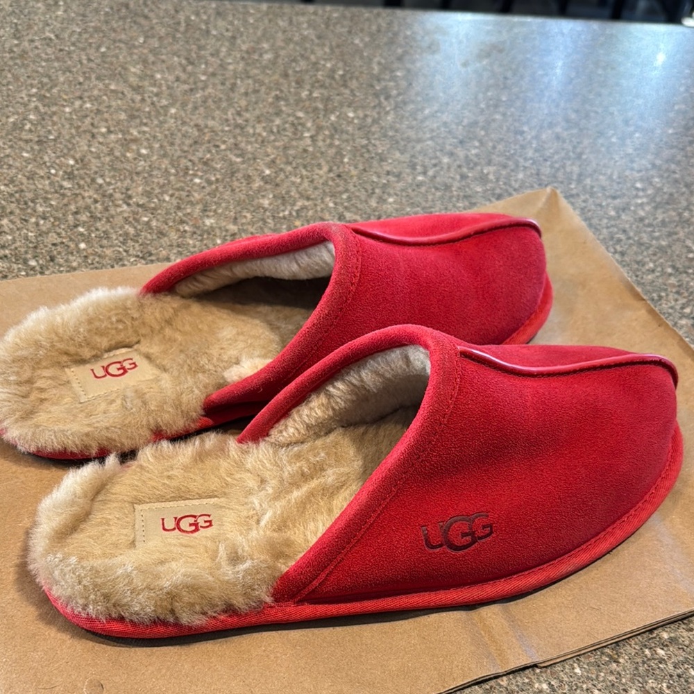 Ugg Scuff Red Slippers